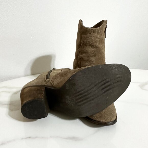 Western Suede Ankle Boot - Picture 4 of 6